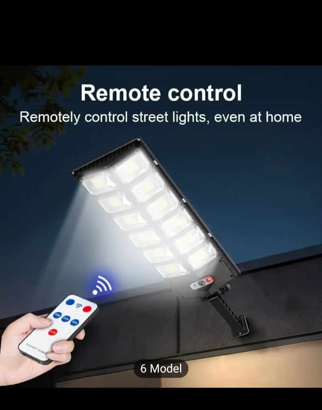 Lampa uliczna 520 LED bardzo mocna solarna 450mah