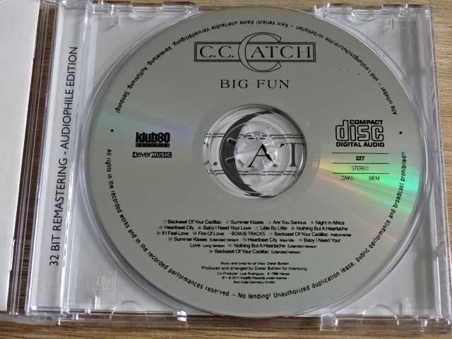 C.C.Catch - Big Fun (CD) 1988 + 6 bonus track