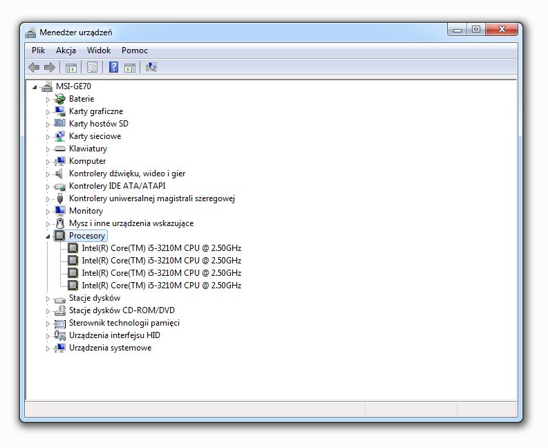 Procesor Intel Core i5-3210M Ivy Bridge FCPGA988 (SR0MZ) - gwarancja