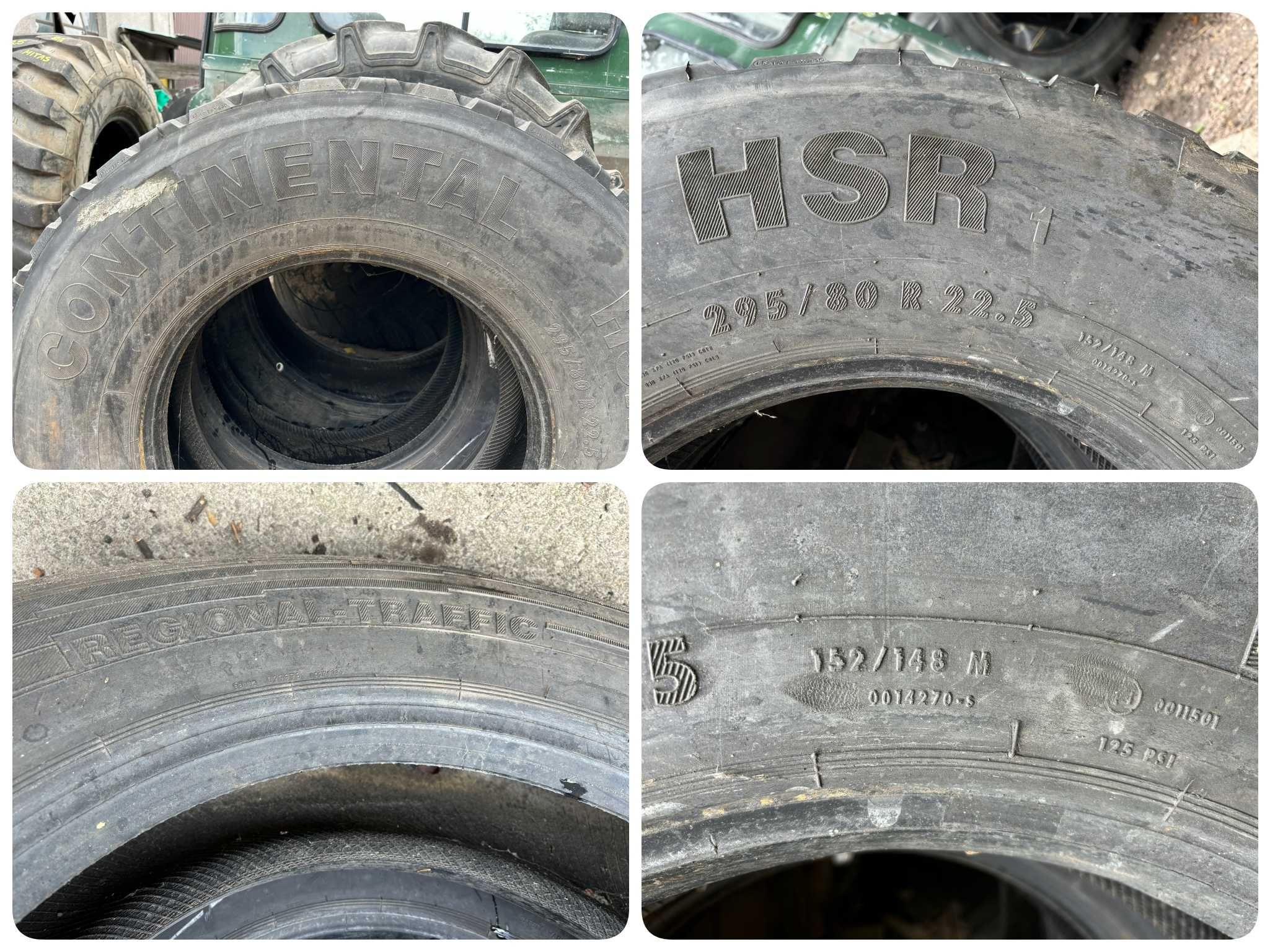 2 Opona Opony CIĘŻAROWE 295 80 R22.5 295/80R22.5 CONTINENTAL HSR1 100%