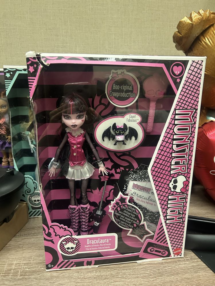 Monster high creeproducthion Spectra, Clawdin, Draculaura, Lagoona