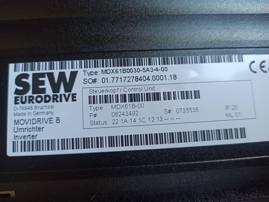 SEW-EURODRIVE інверторний перетворювач частоти