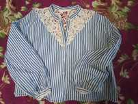Дешевые вещи Zara блузка, в полоску, кофта, рубашка