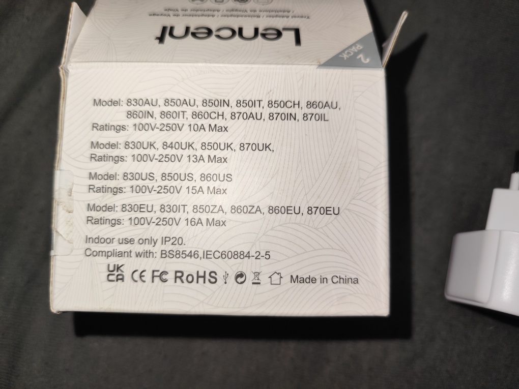 Adaptery 850CH Europa-Szwajcaria