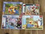 Puzzle Disney 200-260 elementow 4 pudełka