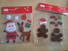 Rossmann Eloy Naklejka żelowa na okno Mikołaj Gingerbread man