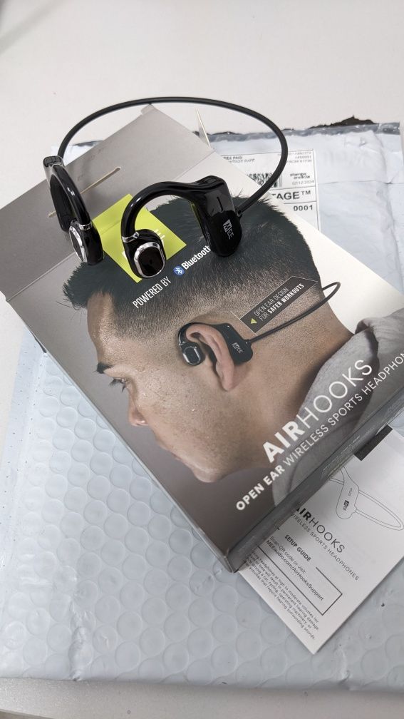 MEE audio AIRHOOKS open ear wireless sports headphones