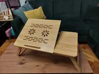 Stolik pod laptopa bambusowy TACA DO ŁÓŻKA