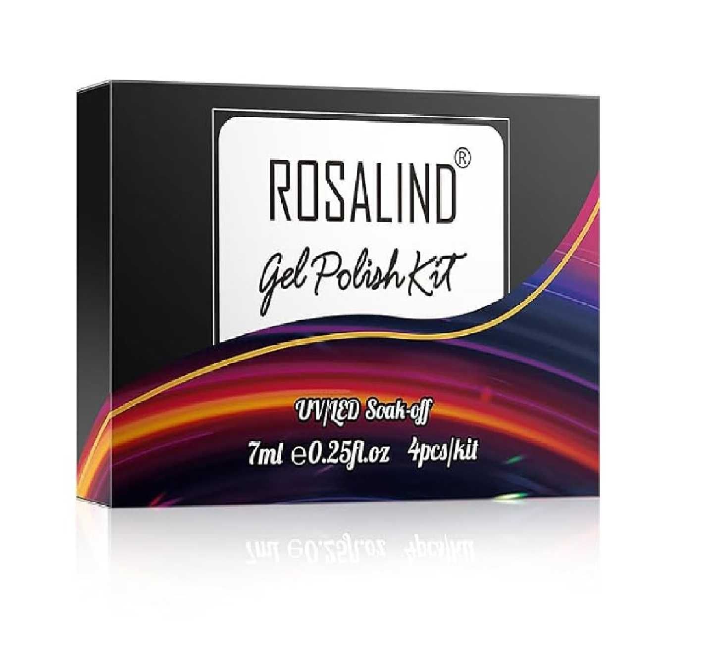 4x Lakier żelowy do paznokci Gel Polish UV LED - ROSALIND 4x7ml