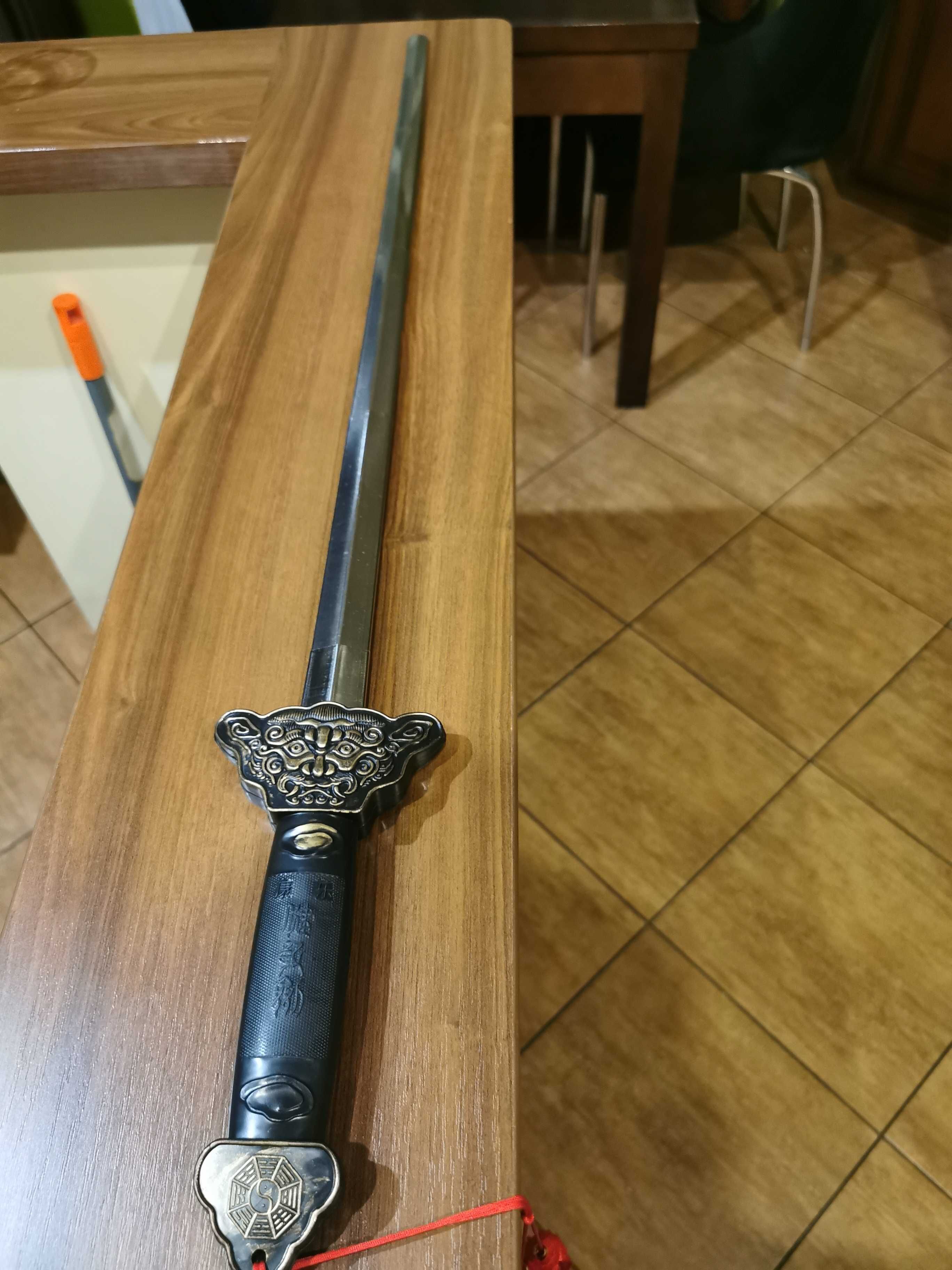 Miecz składany 91cm cosplay metalowy ostrze jak katana