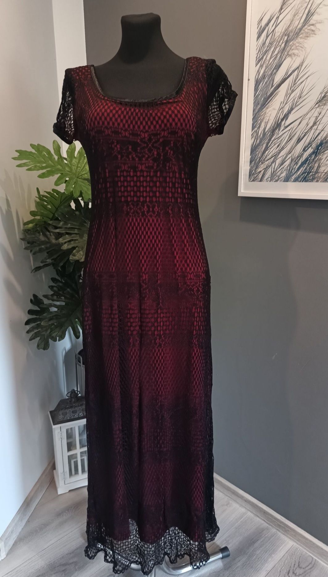Sukienka wieczorowa Vintage rozm S/M