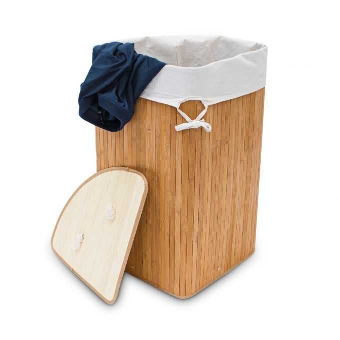 Бамбуковий кутовий кошик корзина для білизни 65х50х37см 60л Німеччина