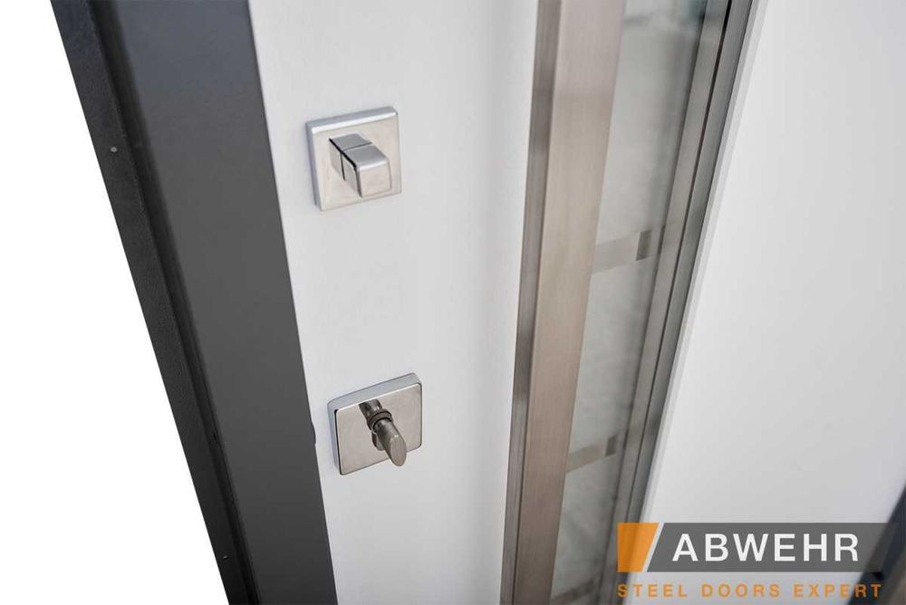 Вхідні ВУЛИЧНІ двері зі склом для будинку Liberty Glass Megapolis MG3