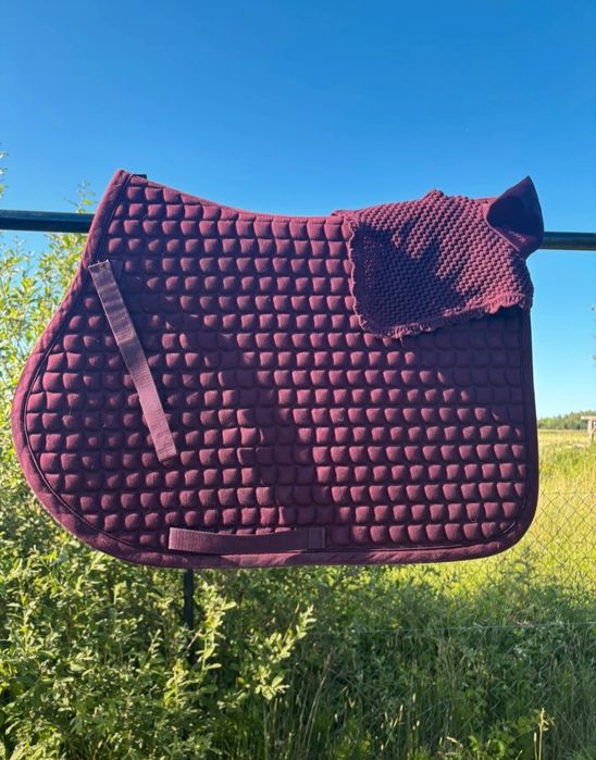 Czaprak eskadronCotton blackberry +  nauszniki nowe