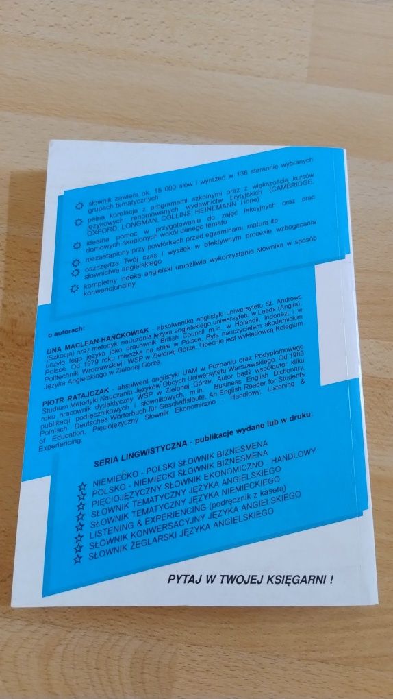 Słownik tematyczny języka angielskiego
