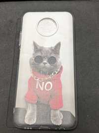 Capa em silicone para o Redmi Note 9T 5G. Tema "Gato NO"