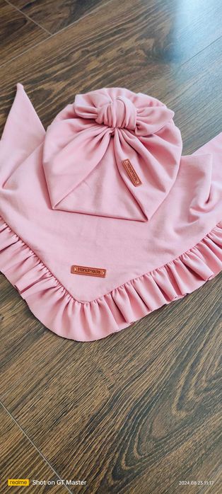zestaw Turban chusta dla dziewczynki, Handmade