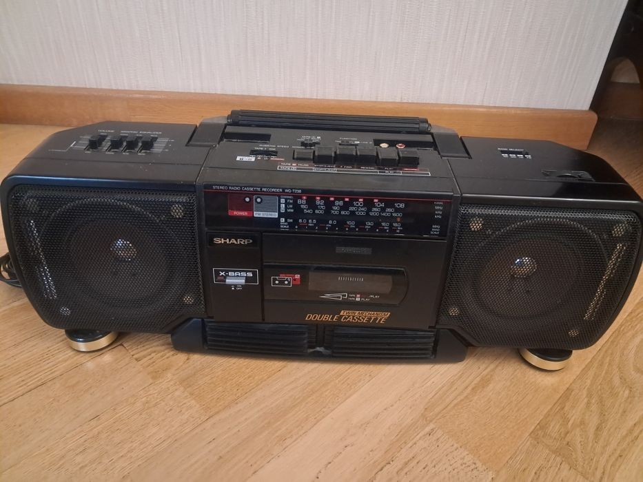 Магнитофон двухкасетный SHARP WQ-T238H (BK)