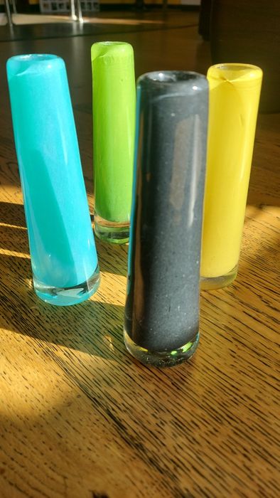 Вази підсвічники скляні