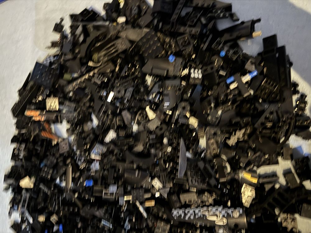 Klocki lego czarne duze pedelko