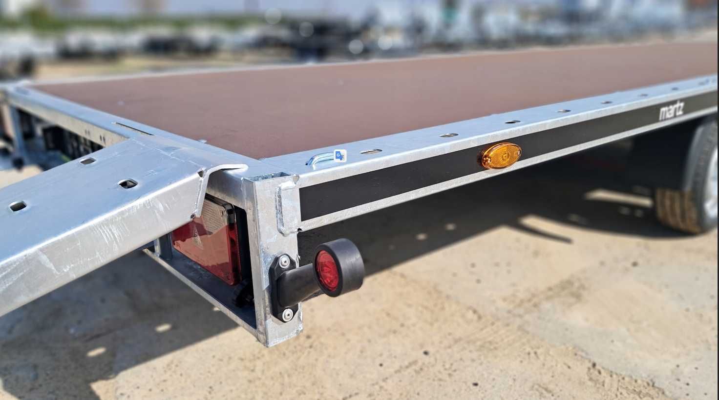 Długa laweta platforma Martz GT Plateau 600/3+najazdy DMC 3500kg NOWA