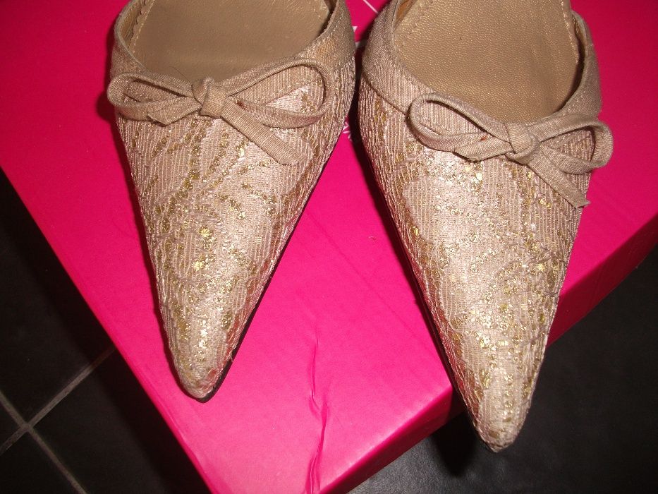 sapato 37 pele e tecido