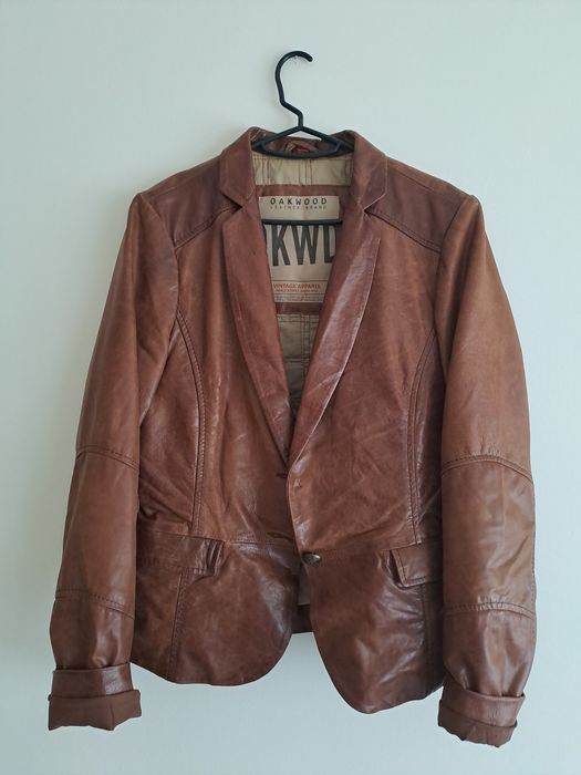 Casaco de couro vintage