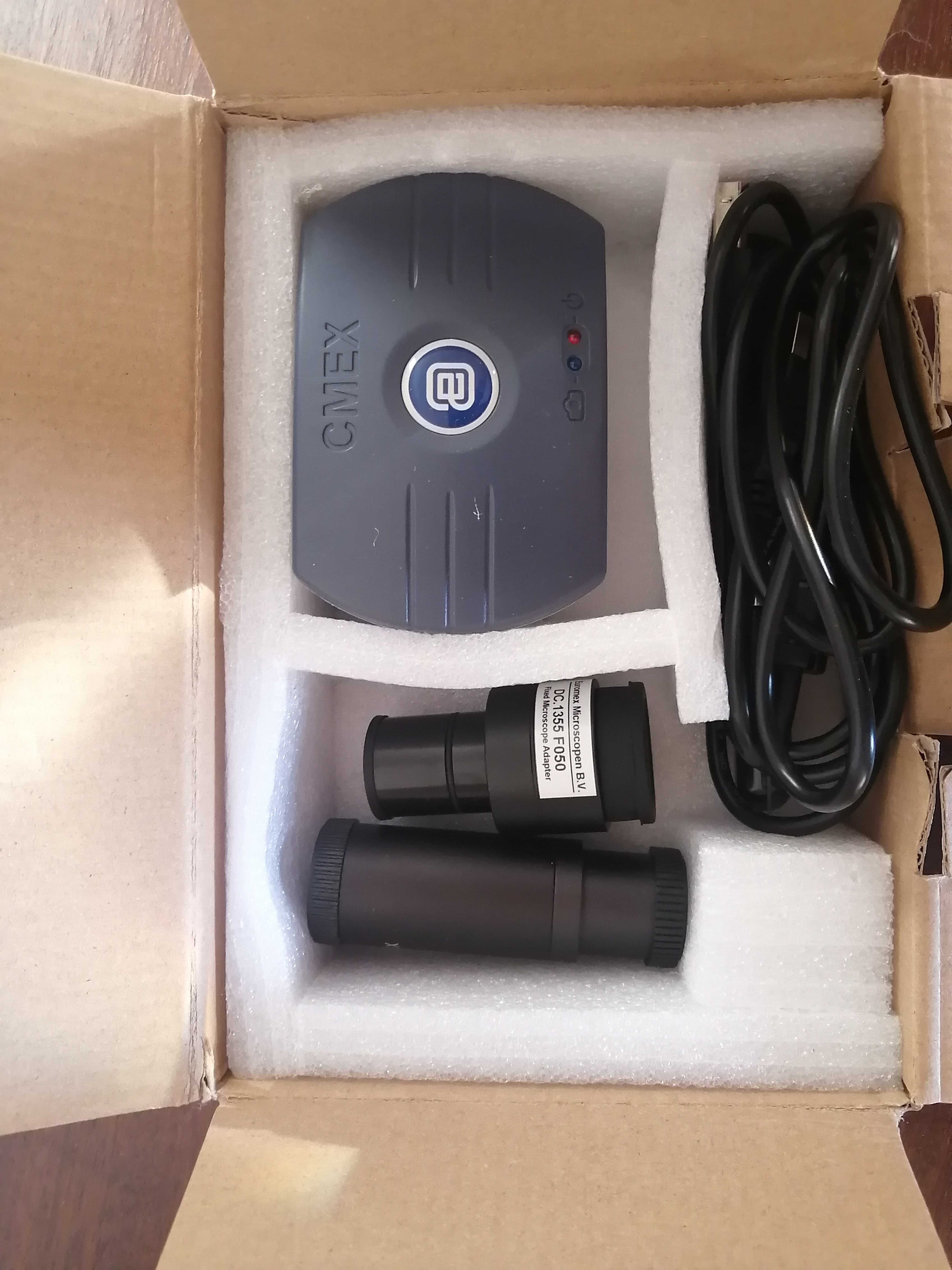 Conjunto de Microscópio Trinocular Euromex bScope – Excelente Estado!