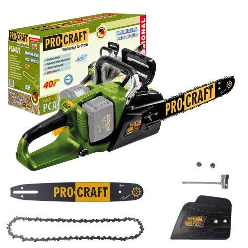 Аккумуляторная цепная пила Procraft PCA40/2 (Без АКБ и ЗУ)