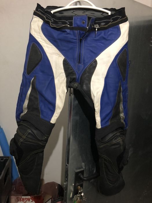 Fato azul e branco Motard SPIDI