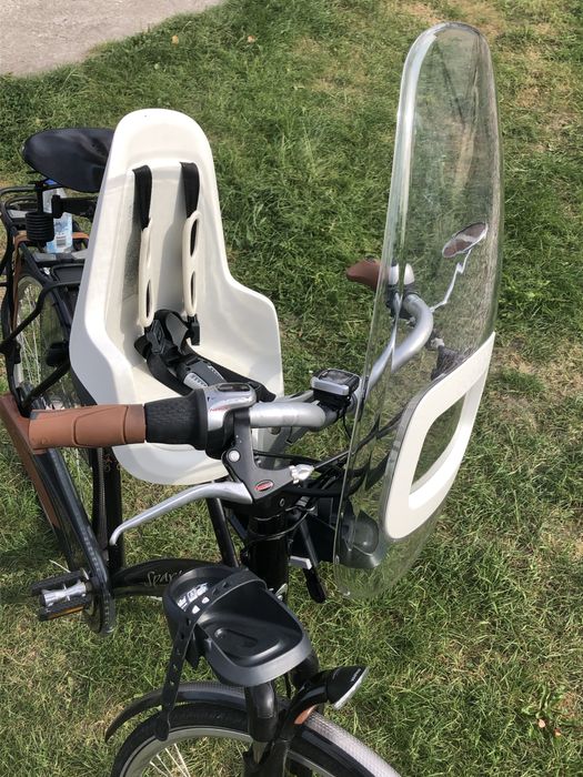 Fotelik rowerowy na kierownice Bobike mini one z szybą