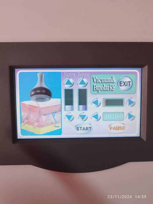 Aparelho Radio frequência, Cavitação e vácuoterapia. Com formação incl