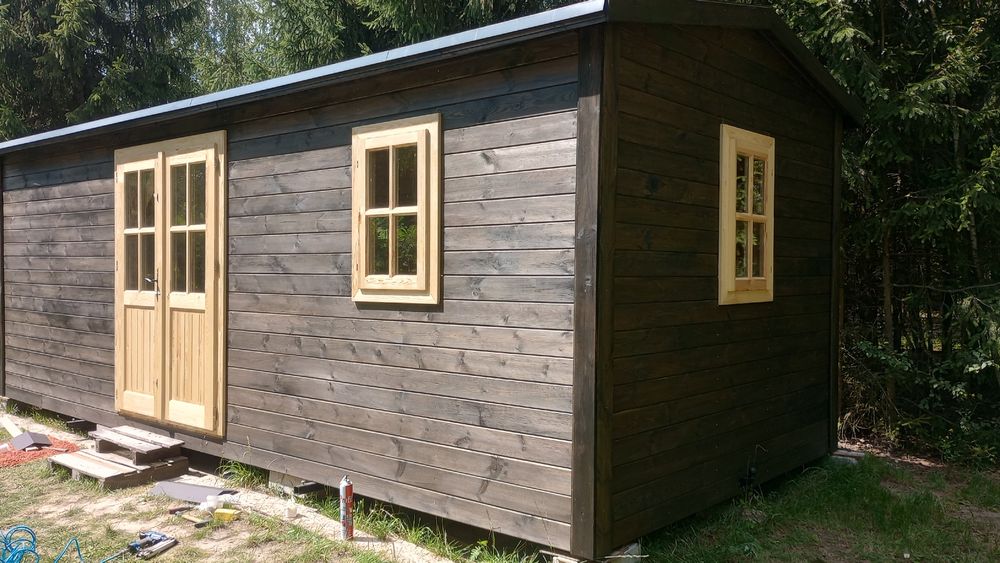 Drewniany Całoroczny Domek, Ocieplony 3x7 m Dostępny od ręki !