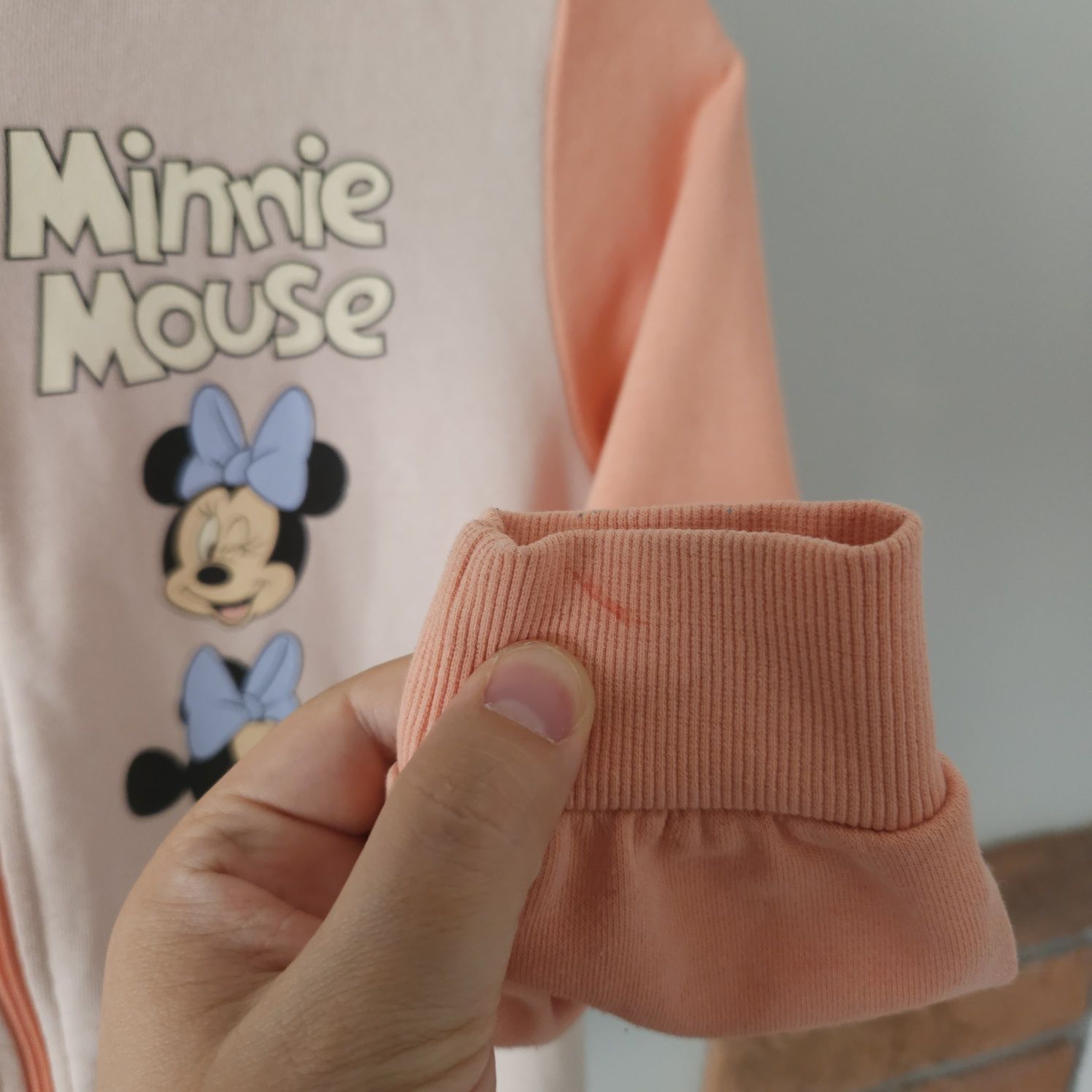 Bluza na zamek z kapturem myszka minnie h&m 122/128