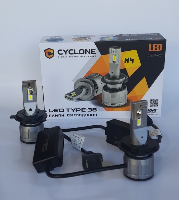 Лампы Cyclone type-38 H4 H7 H1 H11 HB3 HB4 H27 14000Lm 60W