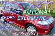 Citroën C3 1.6 110 KM Automat_Skóry Pełny _EXLUSIVE Mega Piekny Serwis
