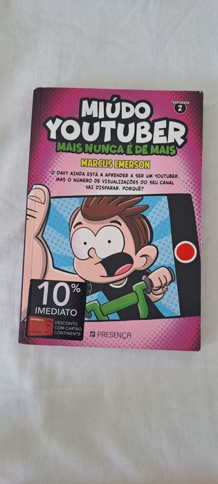 Livro miúdo youtuber em óptimo estado