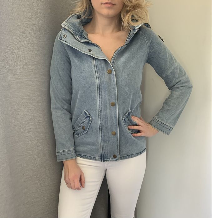 Unikatowa kurtka jeansowa jeans dżinsowa katana M 38 36 S