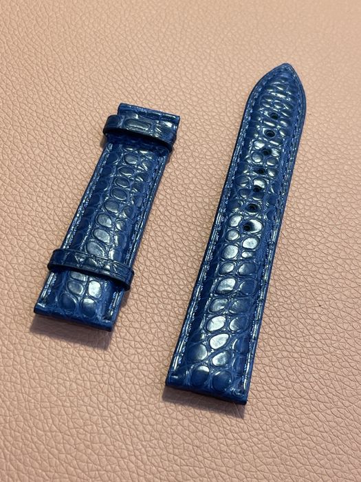 Кожаный ремешок из кожи крокодила 20 мм на 18 мм