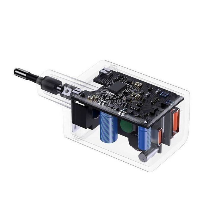 BASEUS ładowarka sieciowa USB A + Typ C PD QC3.0 30W CCSUPP-E01/CCC