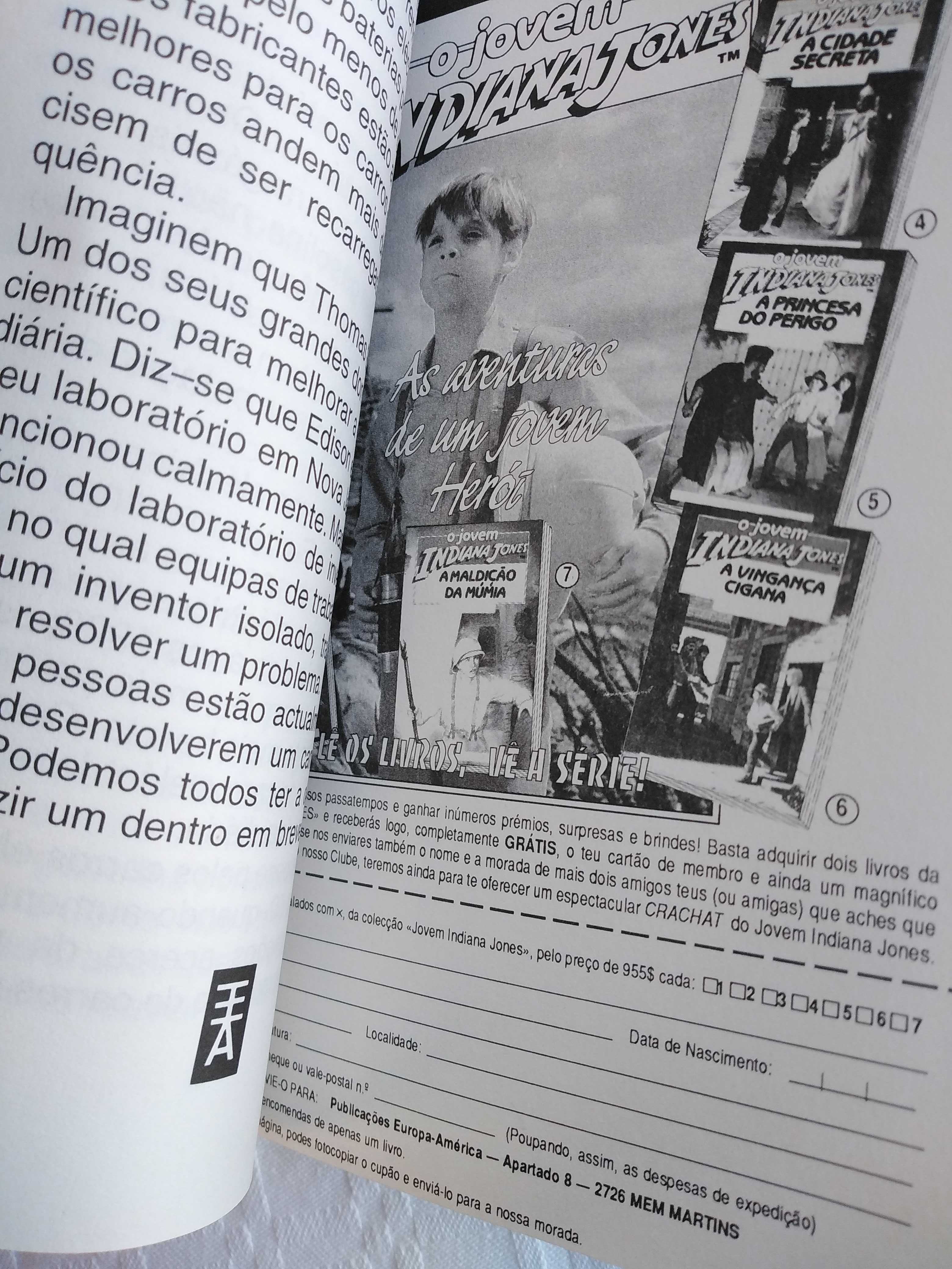 Livro O Jovem Indiana Jones.