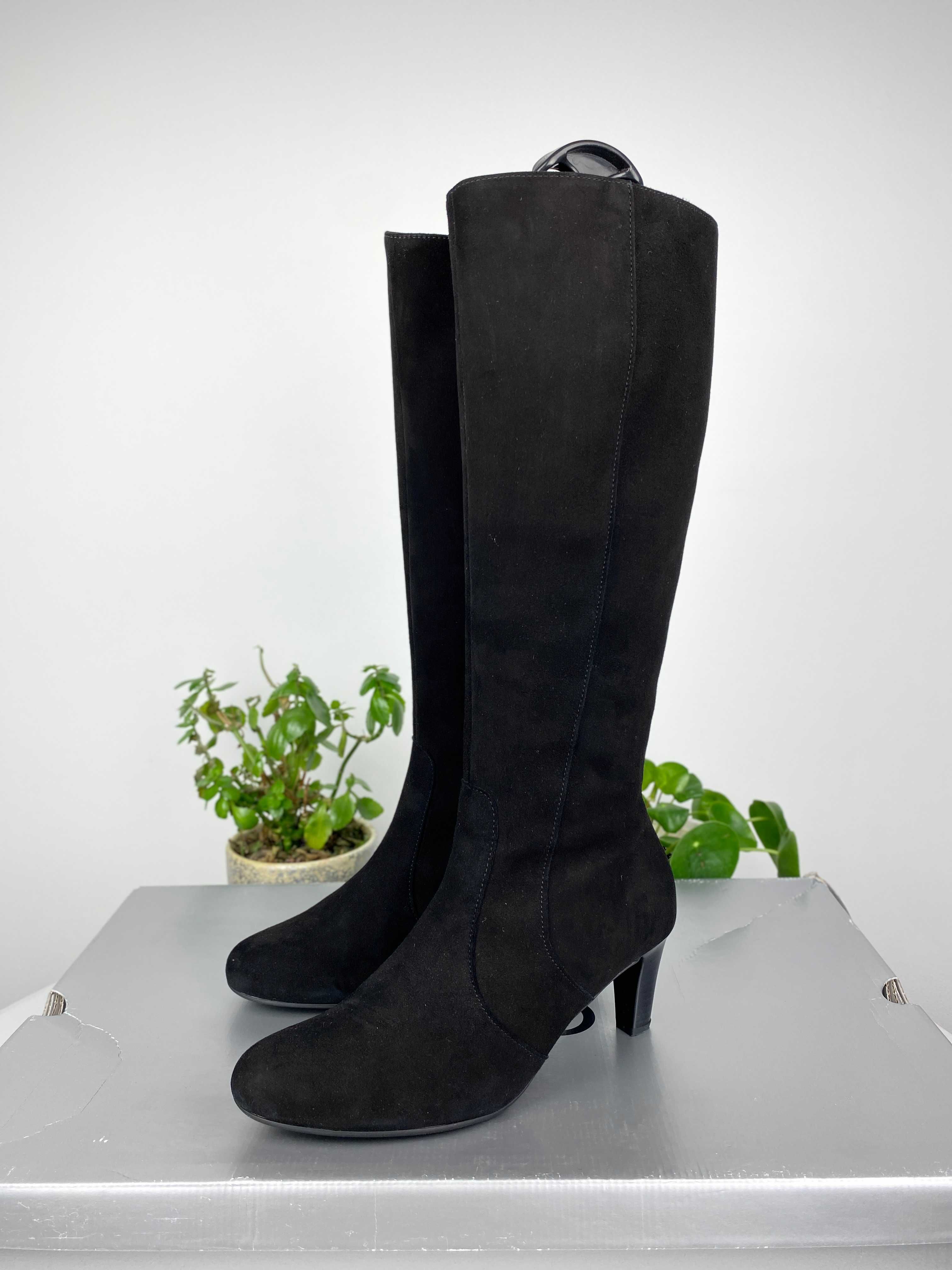 czarne buty kozaki gabor schwarz r. 38 n218