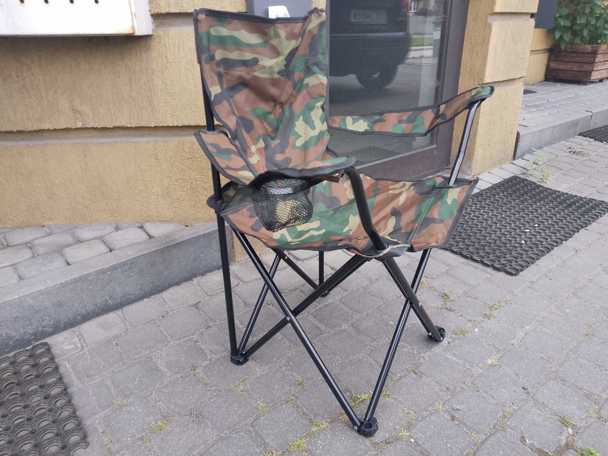 KRZESŁO turystyczne wędkarskie skład DUŻE FOTEL MORO krzesełko kemping