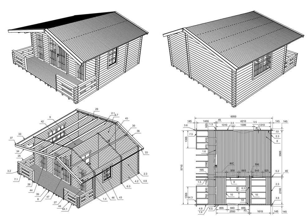 Drewniane Historie-Drewniany domek Relax 33m2 / Dostępny od ręki !