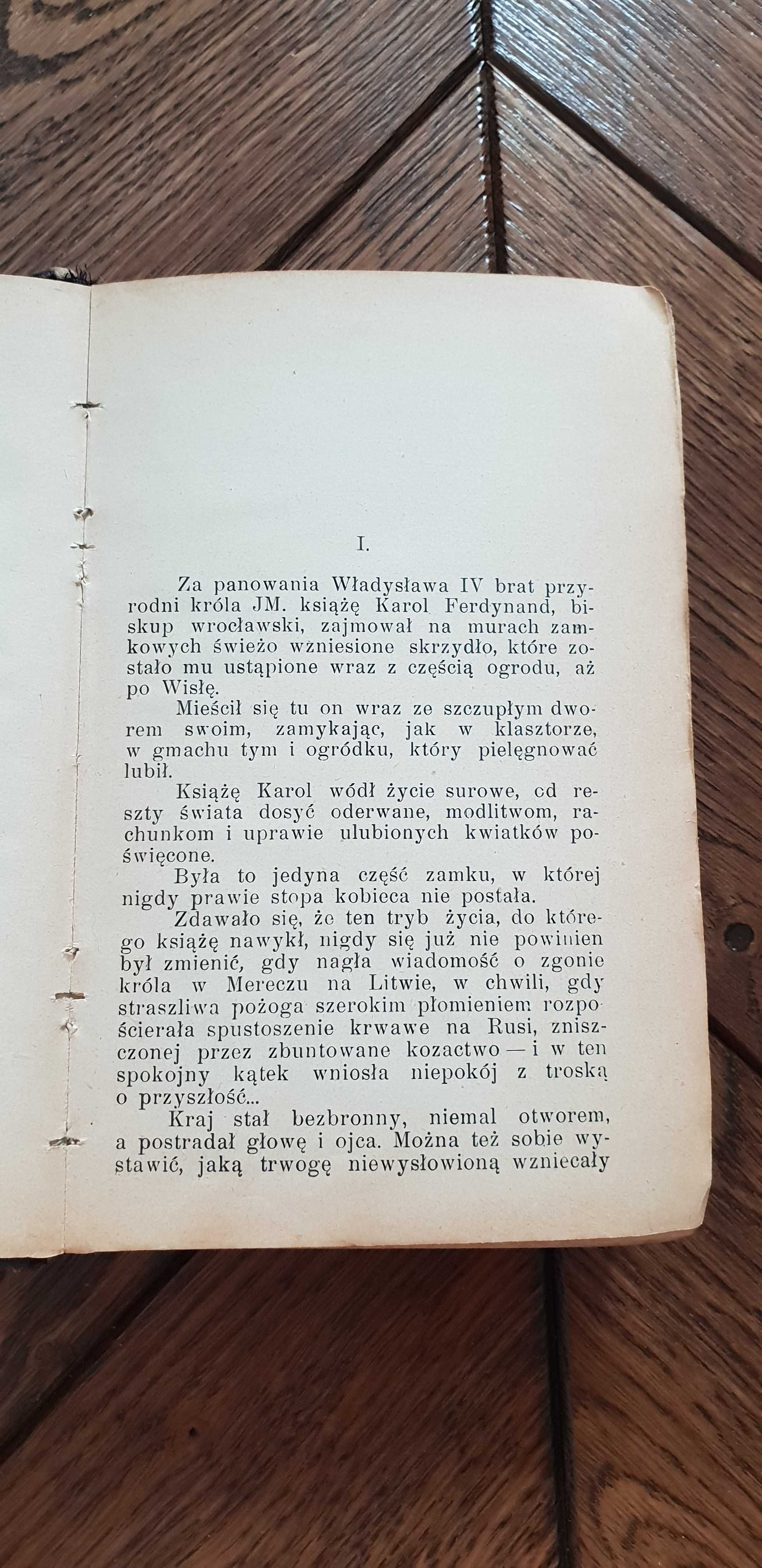 Książka rok 1905 "BOŻY GNIEW" J. I. Kraszewski - 118 lat