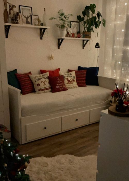 Łóżko leżanka z 3 szufladami, biała, Ikea HEMNES