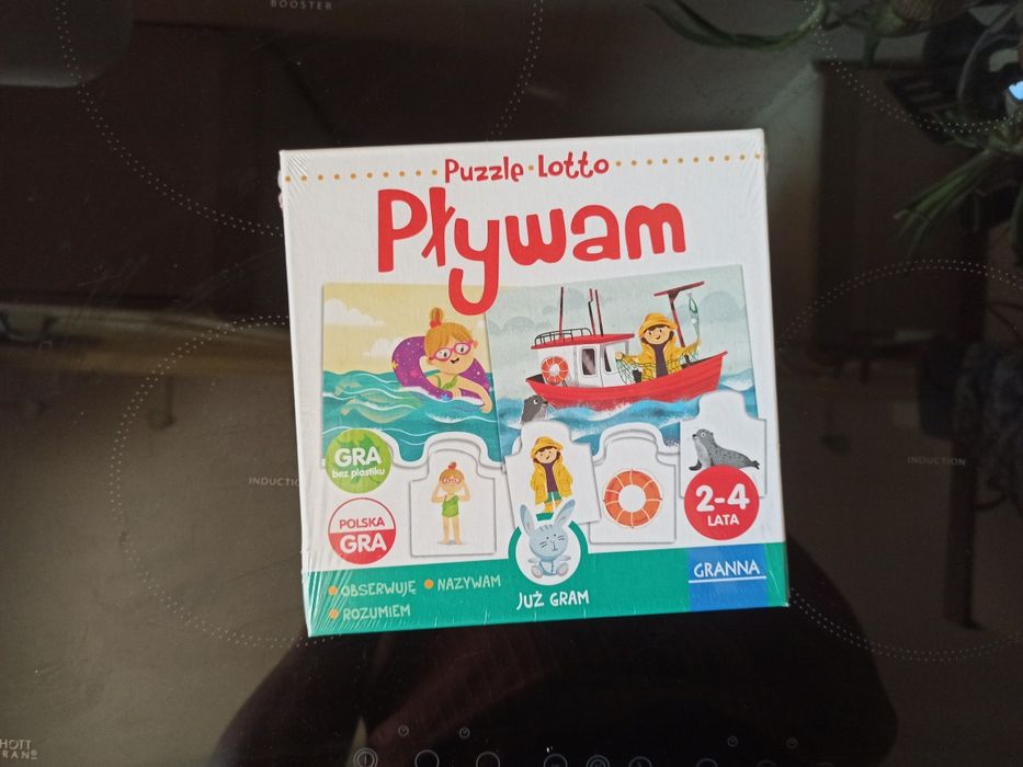 Nowa GRANNA Pływam 2-4 lata puzzle lotto gra układanka planszowa