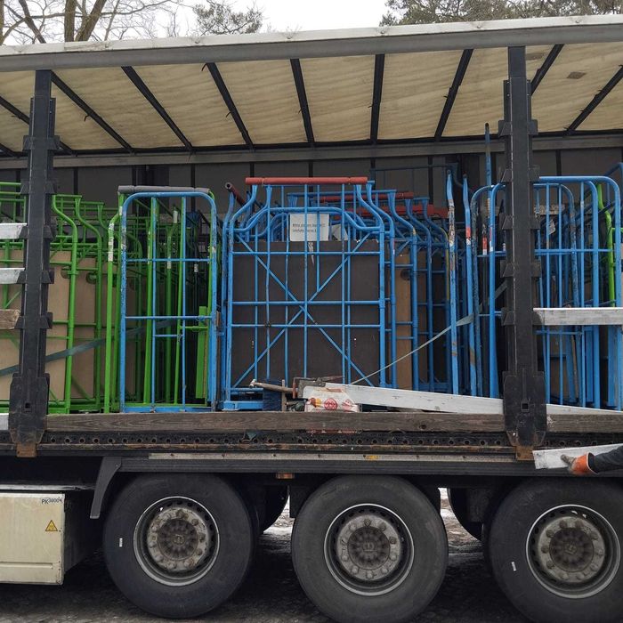 Używany wózek magazynowy kurierski Corletta wózki kurierskie z kółkami