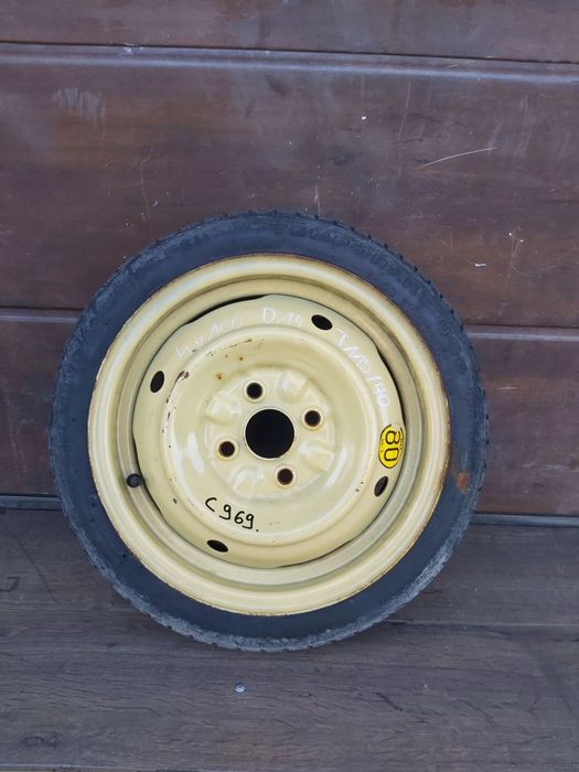 Toyota Yaris I 99 - 05 dojazdówka koło dojazdowe 4x100 14 115/70 D14