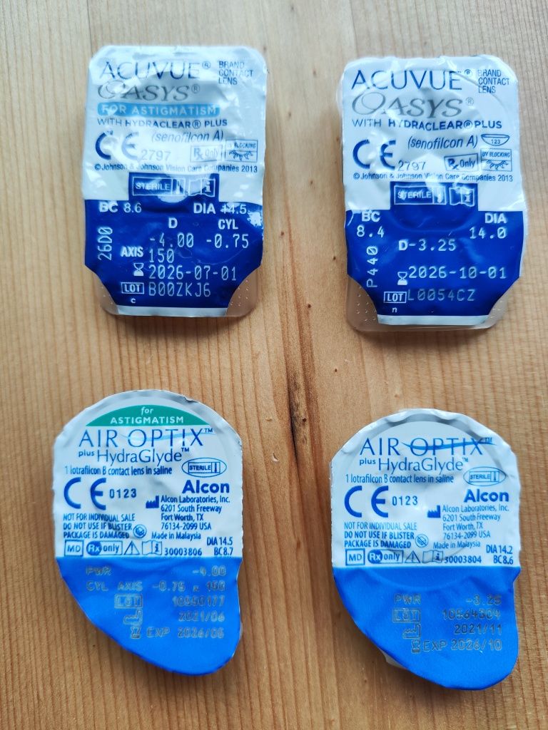 Soczewki kontaktowe air optix acuvue oasys